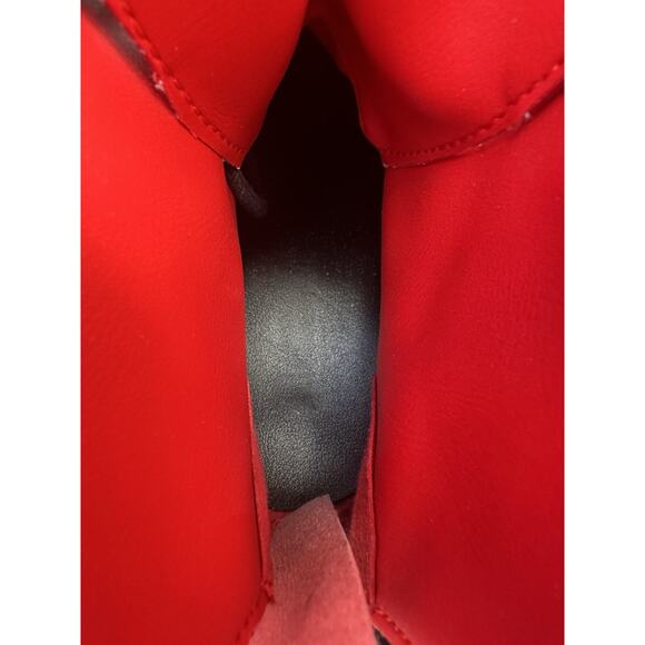 Demonia Camel 203 Red Patent Leather Platform Boots Women's Size 7 - Picture 12 of 15